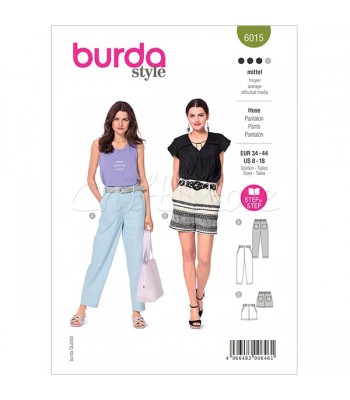 BURDA πατρον  παντελόνι 6015